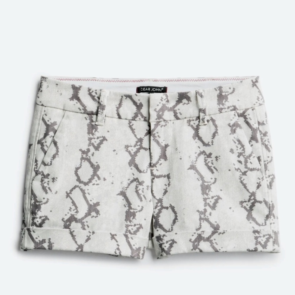 NWT Dear John "Finnegan" Roll Cuff Printed Short Size 14